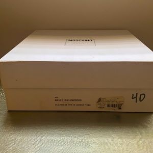 Moschino ankle strap booties